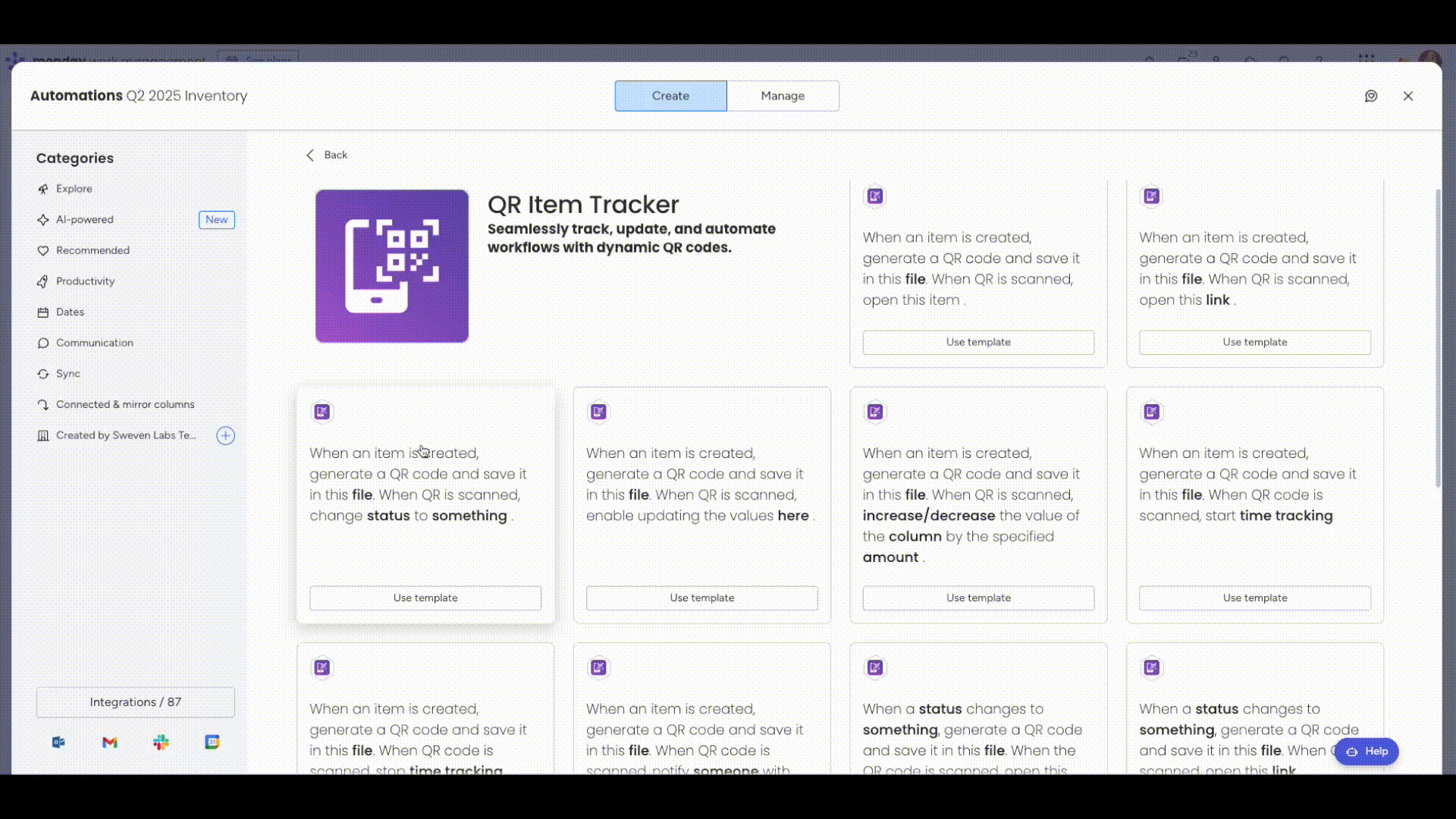 record scan time QR Item Tracker
